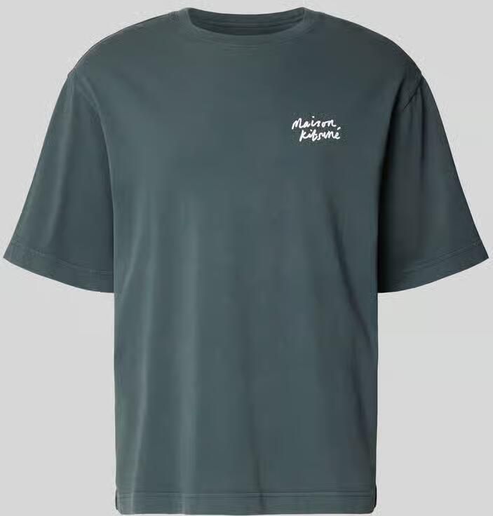 MAISON KITSUNÉ oversized fit t-shirt met labeldetail