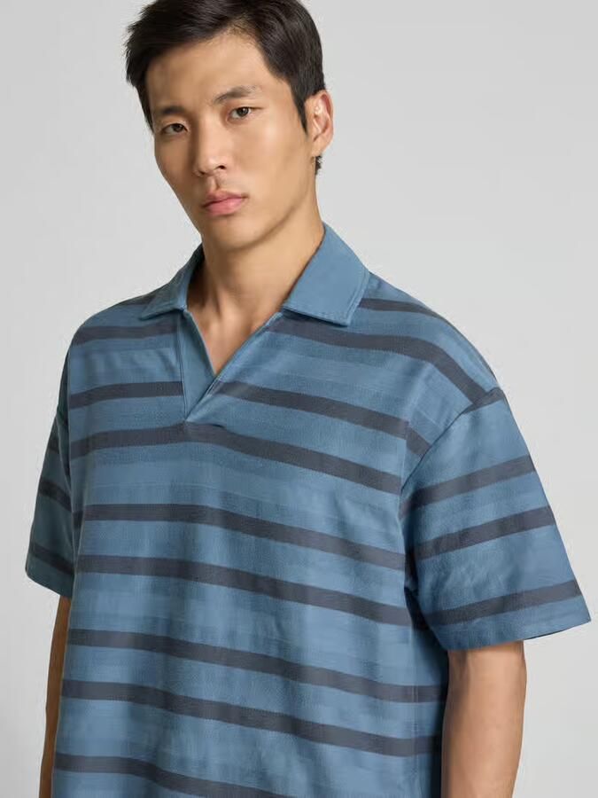 MAISON KITSUNÉ Oversized poloshirt met logopatch