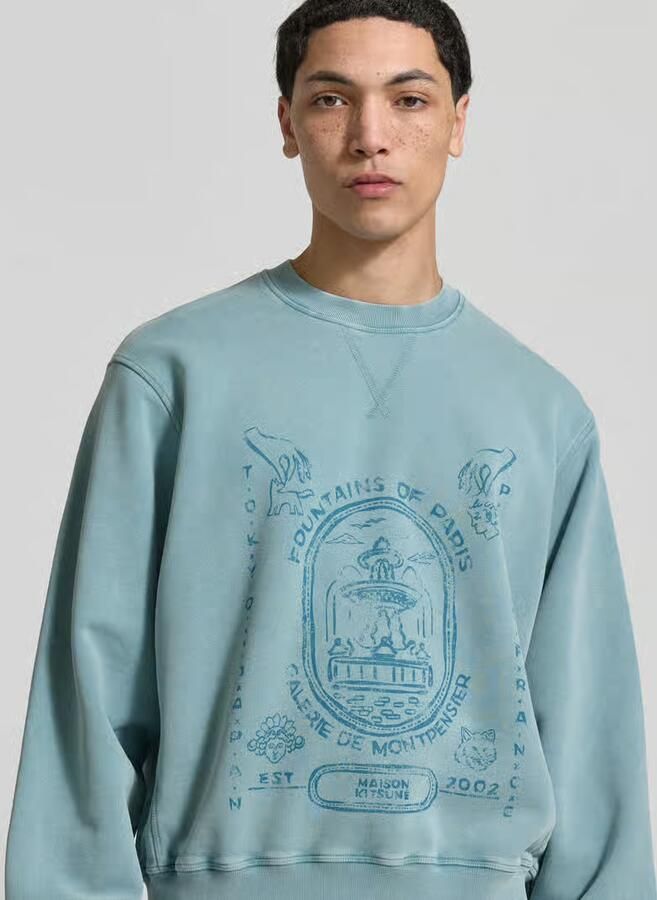 MAISON KITSUNÉ Oversized sweatshirt met Statementprint