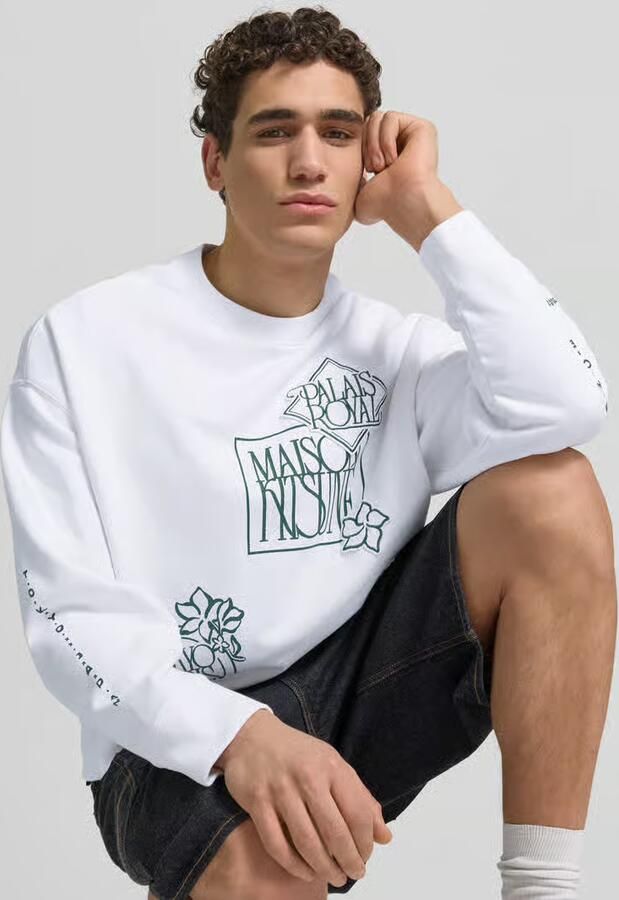 MAISON KITSUNÉ Oversized sweatshirt van katoenmix