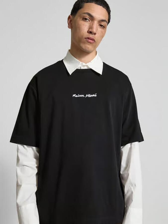 MAISON KITSUNÉ Oversized T-shirt van katoen