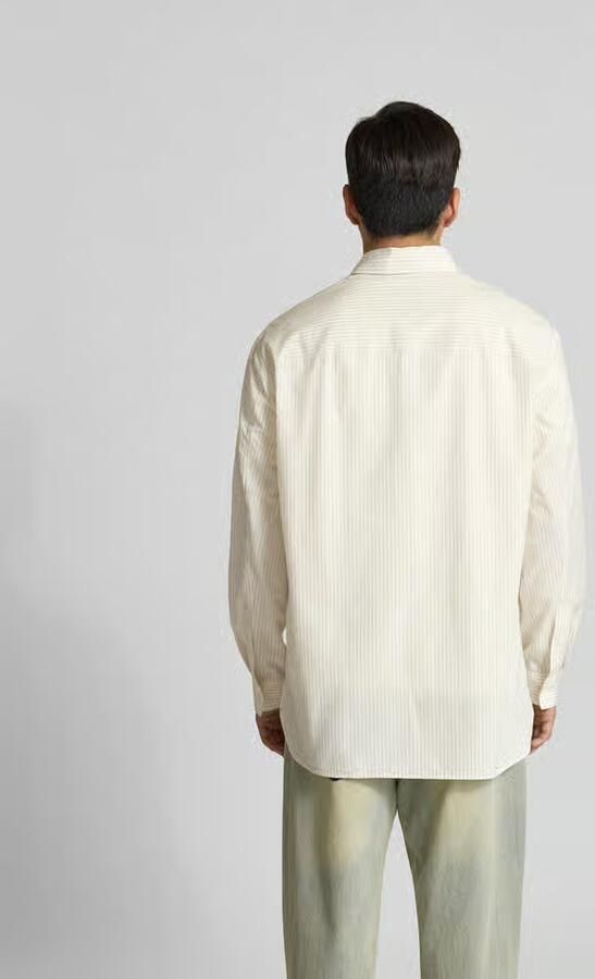 MAISON KITSUNÉ oversized vrijetijdsoverhemd met kentkraag