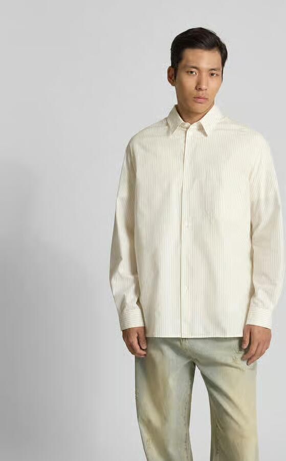 MAISON KITSUNÉ oversized vrijetijdsoverhemd met kentkraag - Foto 3