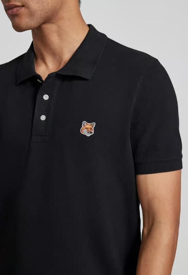 MAISON KITSUNÉ Poloshirt met motiefapplicatie