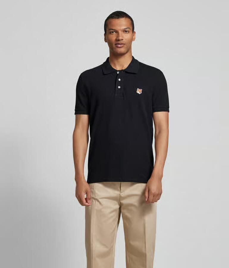 MAISON KITSUNÉ Poloshirt met motiefapplicatie - Foto 2