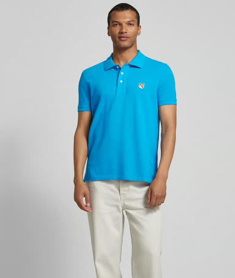 MAISON KITSUNÉ Poloshirt met motiefapplicatie - Foto 3