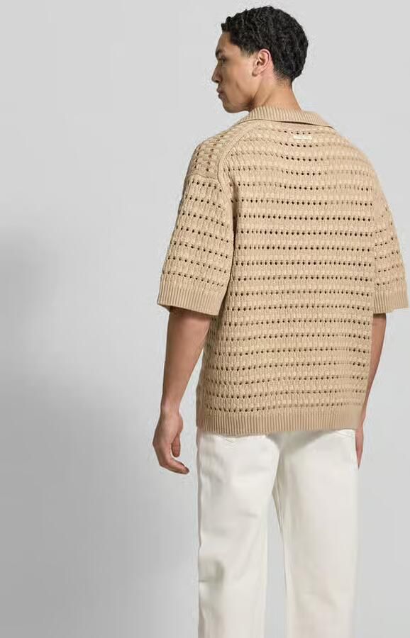MAISON KITSUNÉ poloshirt met viscose in relaxed fit - Foto 2