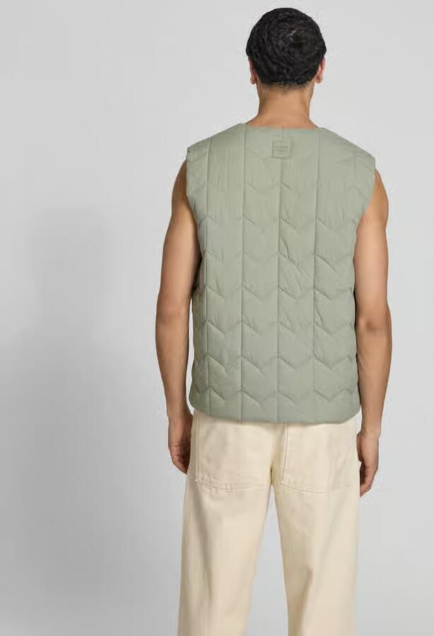 MAISON KITSUNÉ regular fit bodywarmer met gewatteerde look - Foto 3