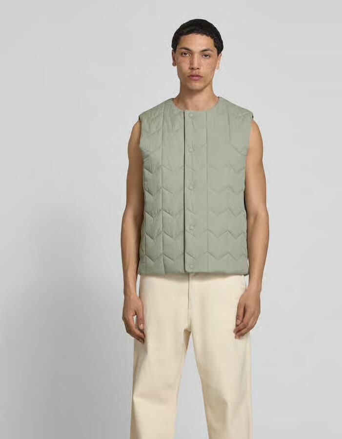 MAISON KITSUNÉ regular fit bodywarmer met gewatteerde look - Foto 2