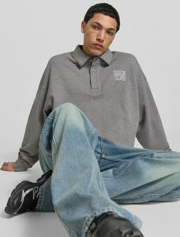 MAISON KITSUNÉ regular fit pullover met polokraag