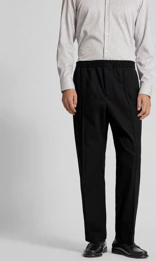 MAISON KITSUNÉ Regular fit stoffen broek van katoen - Foto 2