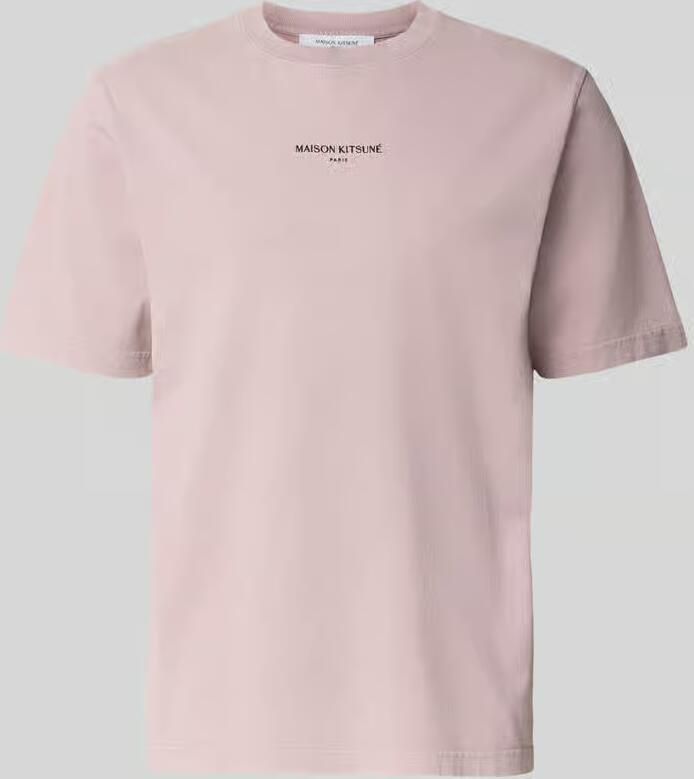MAISON KITSUNÉ Regular fit t-shirt van puur katoen