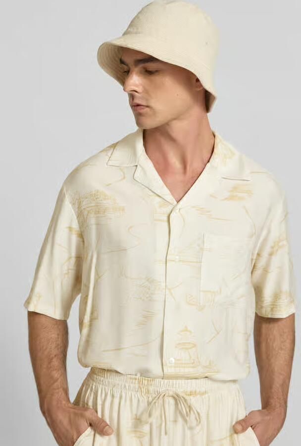 MAISON KITSUNÉ regular fit vrijetijdshemd van viscosemix