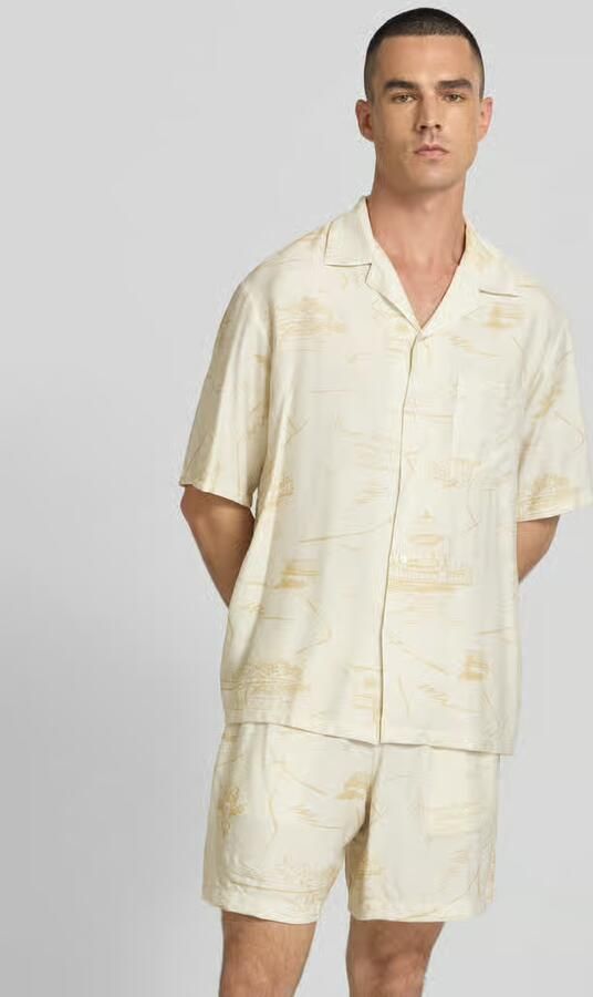 MAISON KITSUNÉ Regular fit vrijetijdsoverhemd van viscosemix - Foto 4