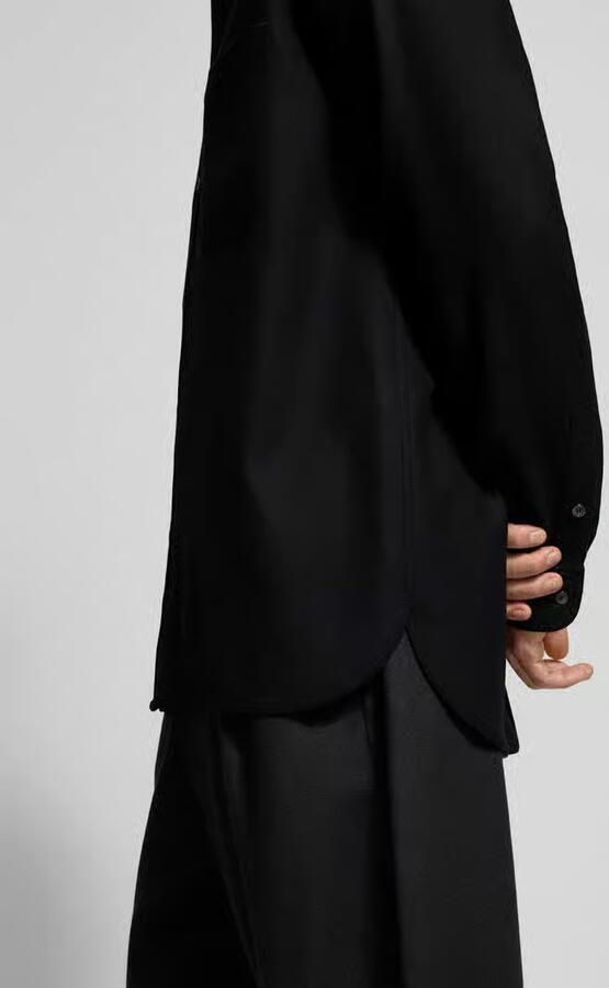 MAISON KITSUNÉ Regular fit vrijetijdsoverhemd van zuivere wol