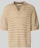 MAISON KITSUNÉ poloshirt met viscose in relaxed fit