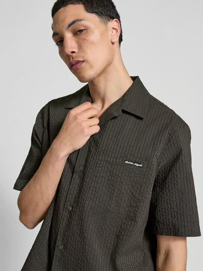 MAISON KITSUNÉ Relaxed fit vrijetijdsoverhemd met borstzak