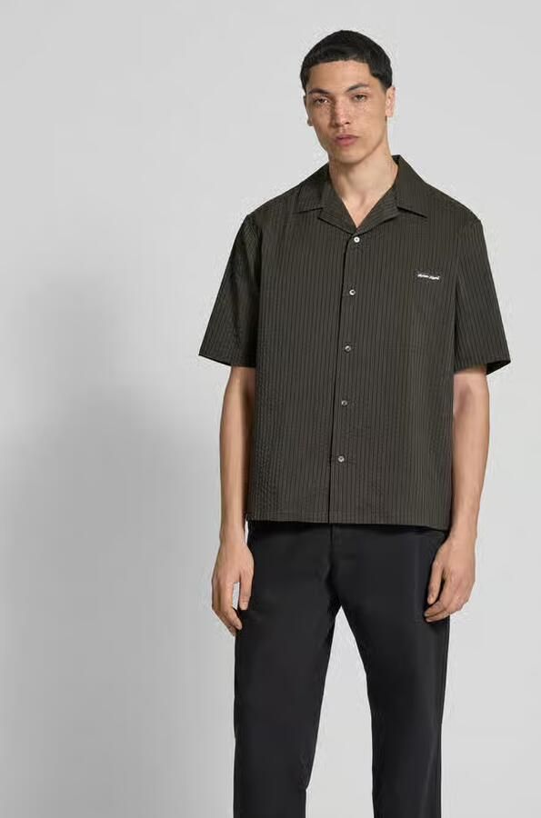 MAISON KITSUNÉ Relaxed fit vrijetijdsoverhemd met borstzak - Foto 3