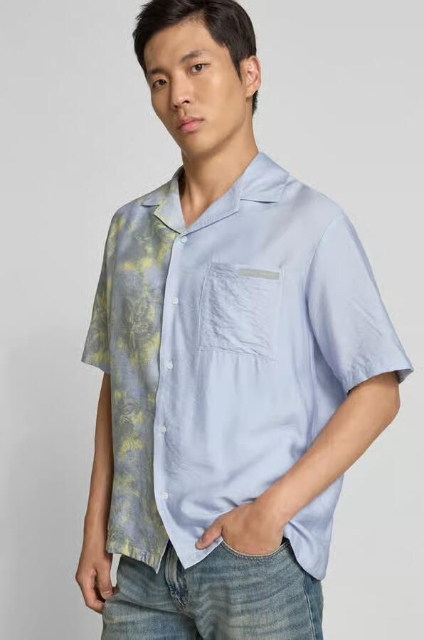 MAISON KITSUNÉ relaxed fit vrijetijdsoverhemd van viscosemix