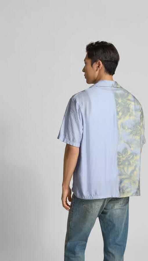 MAISON KITSUNÉ relaxed fit vrijetijdsoverhemd van viscosemix - Foto 3