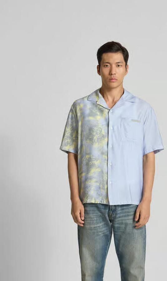 MAISON KITSUNÉ relaxed fit vrijetijdsoverhemd van viscosemix - Foto 2