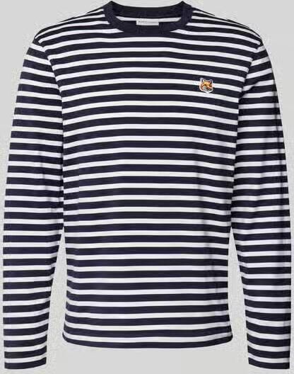 MAISON KITSUNÉ shirt met lange mouwen met streepmotief - Foto 2