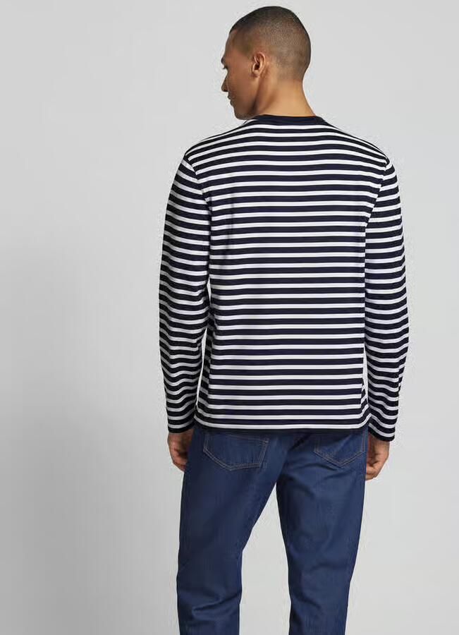 MAISON KITSUNÉ shirt met lange mouwen met streepmotief - Foto 2
