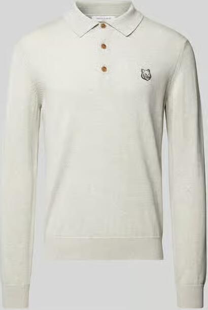 MAISON KITSUNÉ Shirt met lange mouwen van zuivere wol - Foto 2