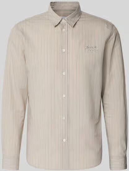 MAISON KITSUNÉ slim fit vrijetijdsoverhemd van katoenmix - Foto 2