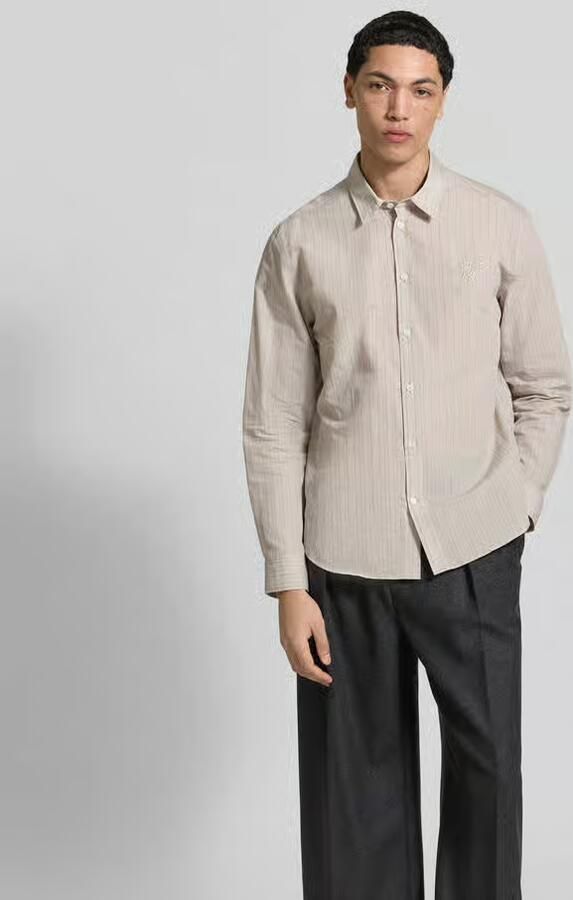 MAISON KITSUNÉ Slim fit vrijetijdsoverhemd van katoenmix - Foto 2