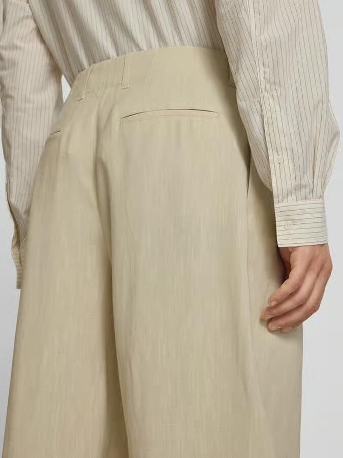 MAISON KITSUNÉ Stoffen broek van mix van viscose en linnen