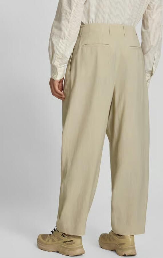 MAISON KITSUNÉ Stoffen broek van mix van viscose en linnen