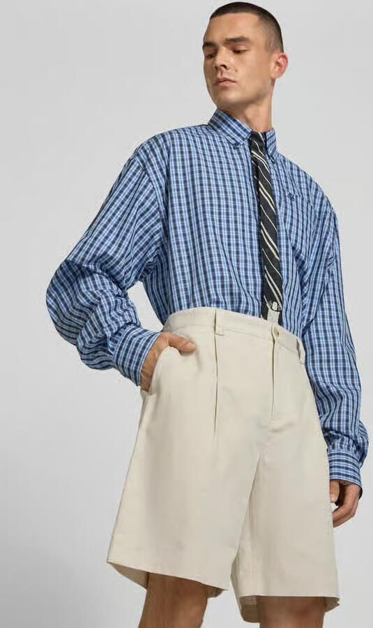 MAISON KITSUNÉ straight fit short met linnengehalte