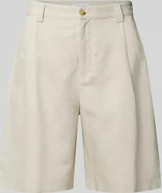MAISON KITSUNÉ straight fit short met linnengehalte - Foto 2