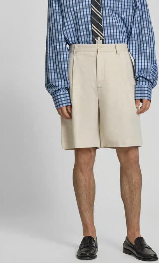 MAISON KITSUNÉ straight fit short met linnengehalte - Foto 3