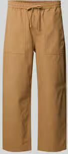 MAISON KITSUNÉ straight fit stoffen broek van katoen