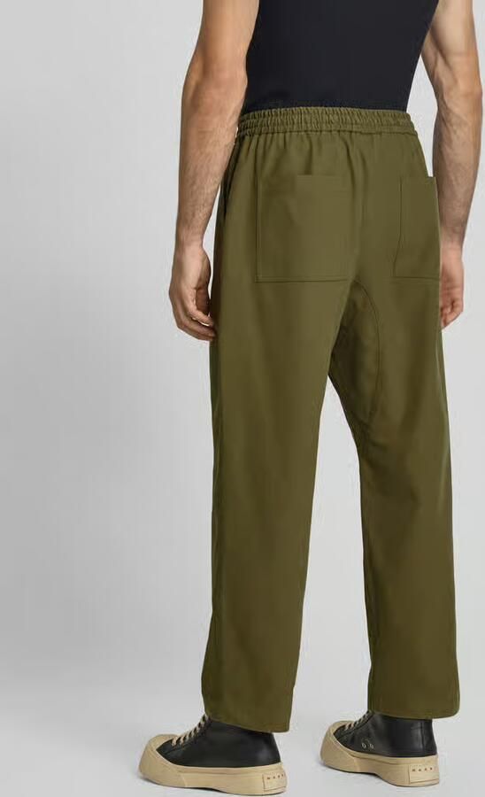 MAISON KITSUNÉ straight fit stoffen broek van katoen - Foto 3