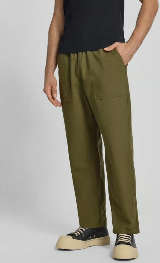 MAISON KITSUNÉ straight fit stoffen broek van katoen - Foto 2