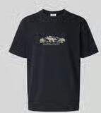 MAISON KITSUNÉ T-shirt met geribde ronde hals