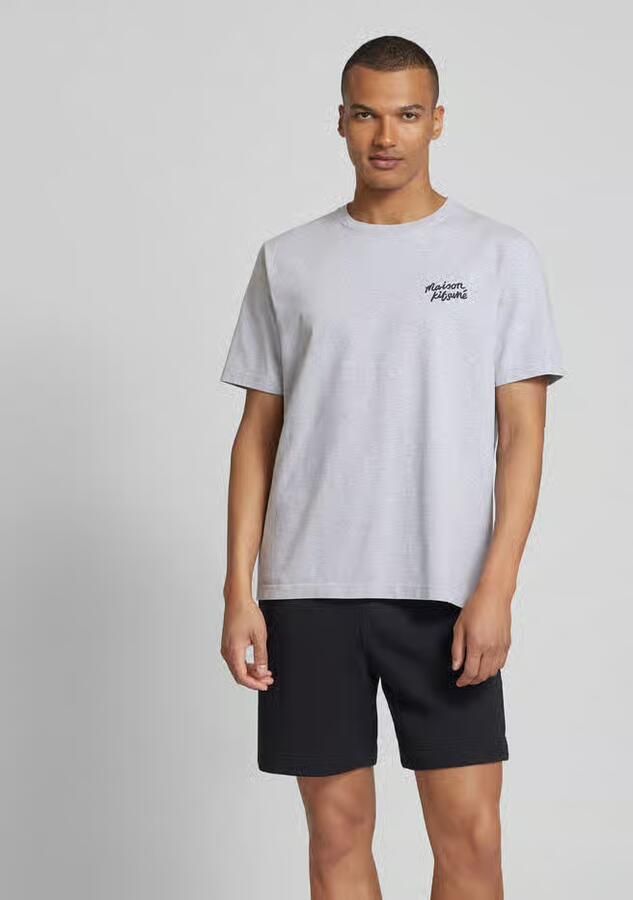 MAISON KITSUNÉ T-shirt met labelstitching - Foto 3