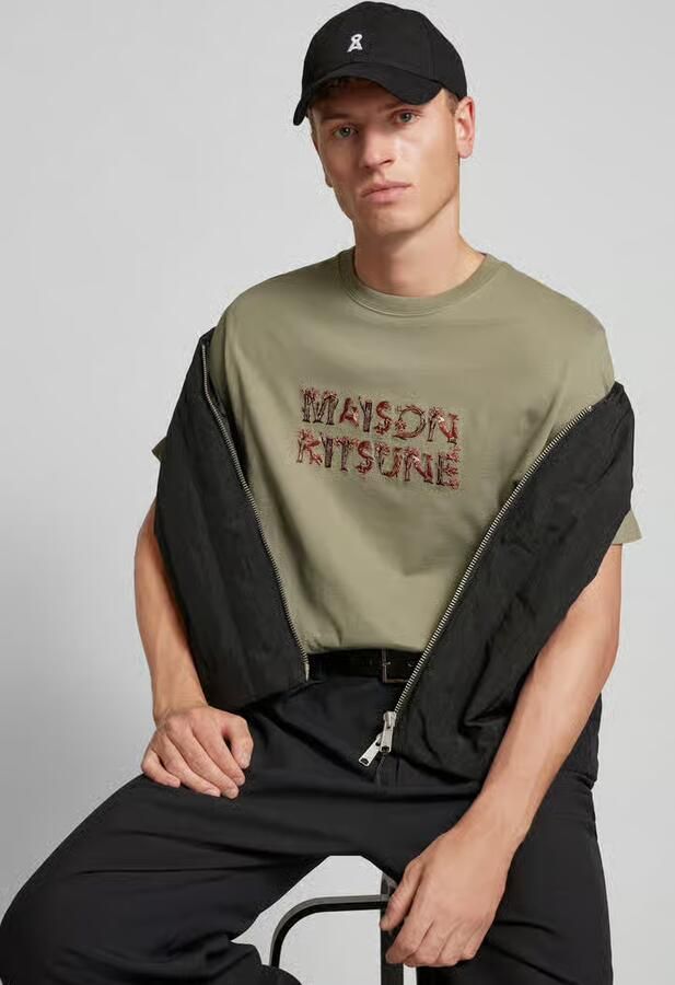 MAISON KITSUNÉ T-shirt van puur katoen