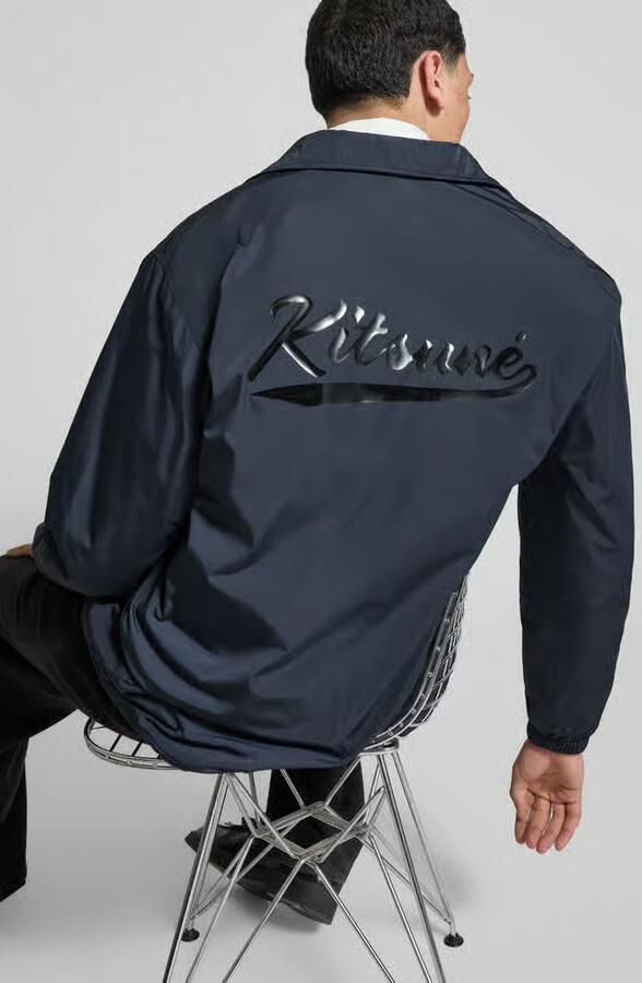 MAISON KITSUNÉ Trainingsjack met drukknoopsluiting