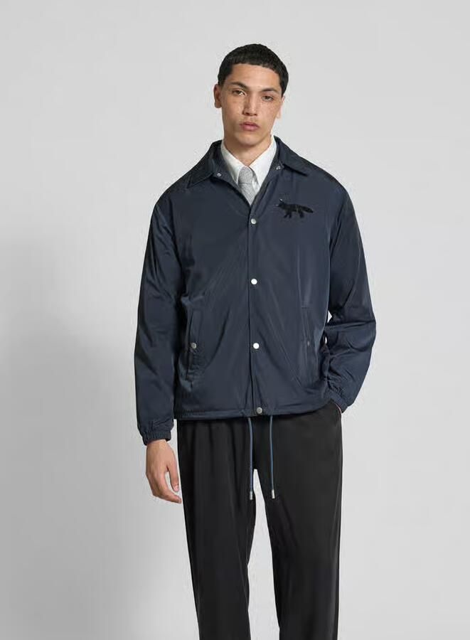 MAISON KITSUNÉ Trainingsjack met drukknoopsluiting - Foto 3