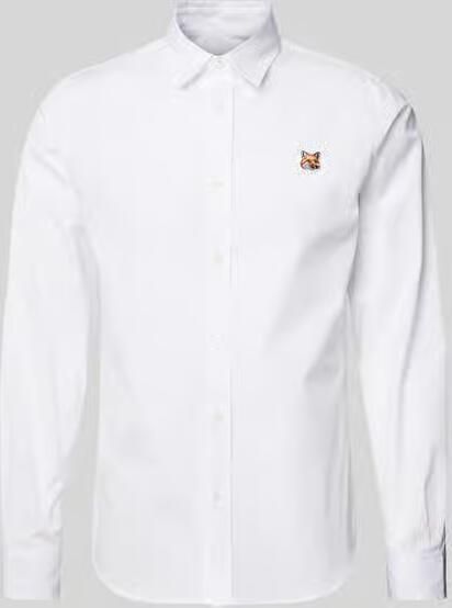 MAISON KITSUNÉ Vrijetijdsoverhemd met labelstitching - Foto 2