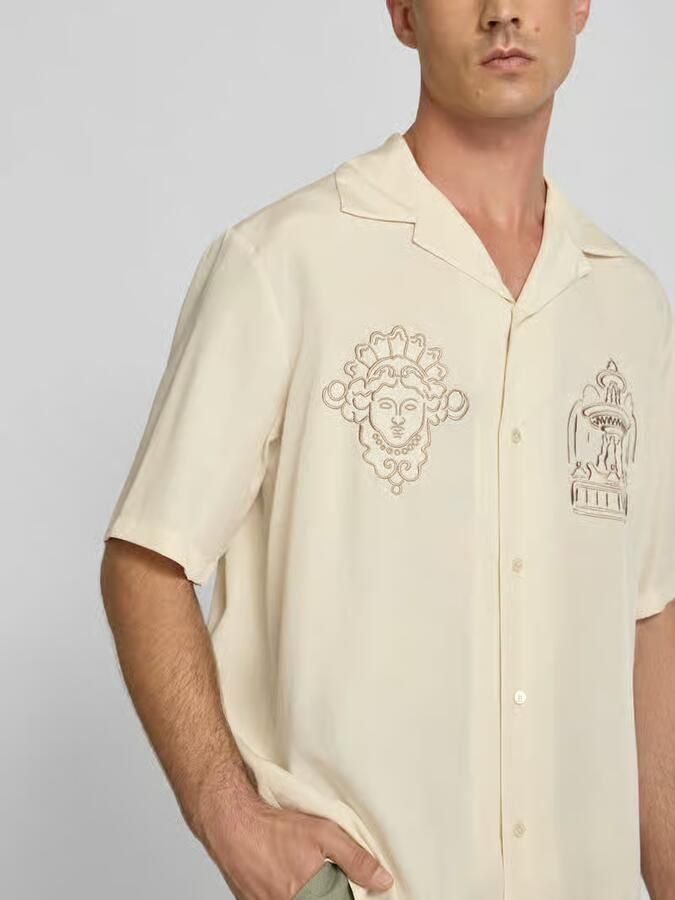MAISON KITSUNÉ Vrijetijdsoverhemd van lyocellmix