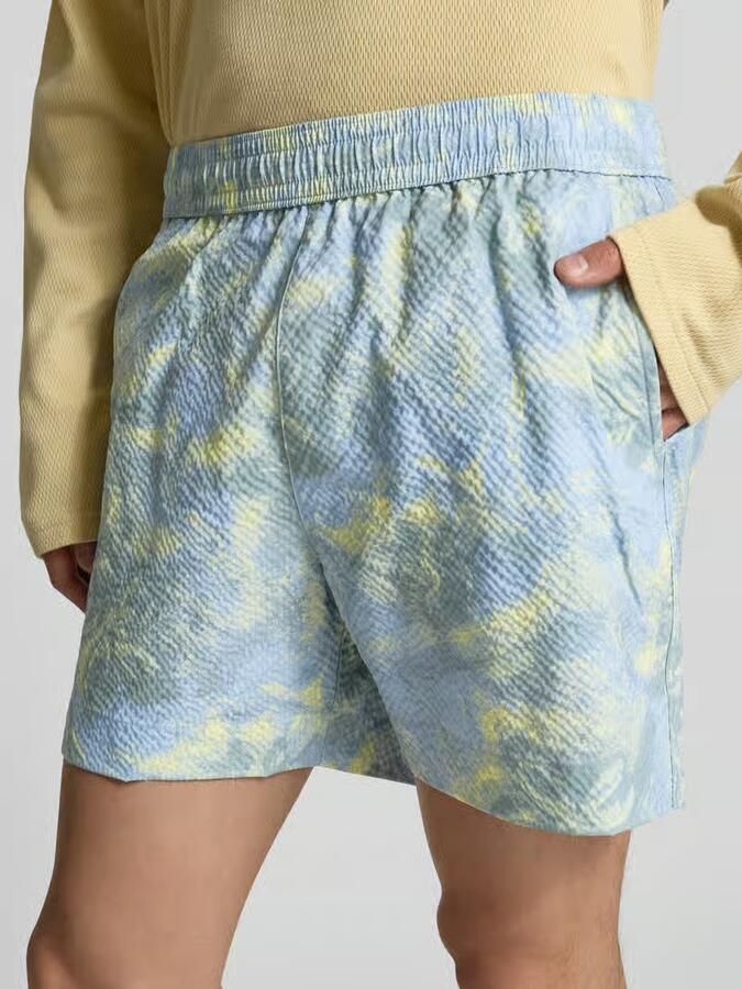 MAISON KITSUNÉ Zwembroek met structuurpatroon