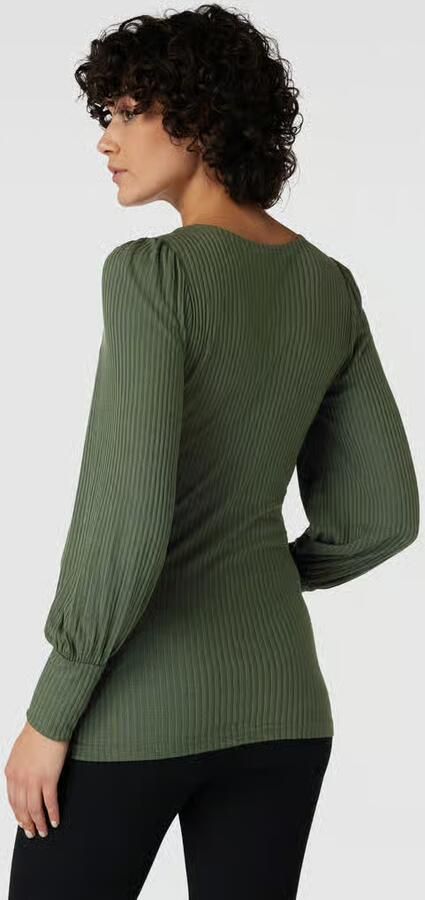 Mamalicious Zwangerschapsshirt met lange mouwen en ronde hals model 'MLALANA'