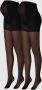 Mamalicious zwangerschapspanty Sabine set van 2 zwart Dames Polyamide L XL - Thumbnail 2