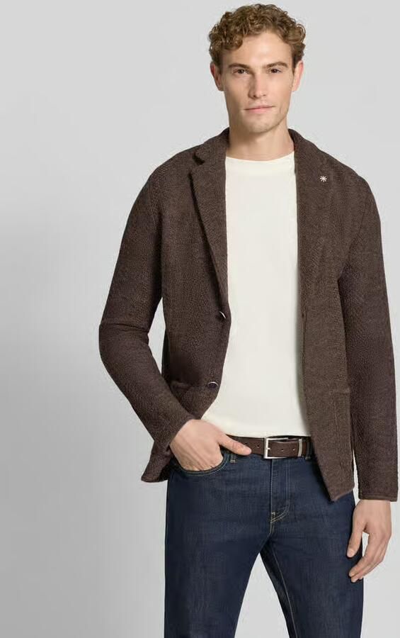 Manuel Ritz Cardigan met scheerwol in tricotlook - Foto 2