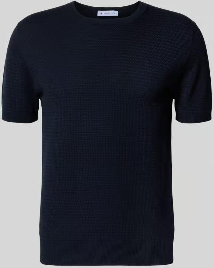 Manuel Ritz gebreid shirt met ronde hals - Foto 2